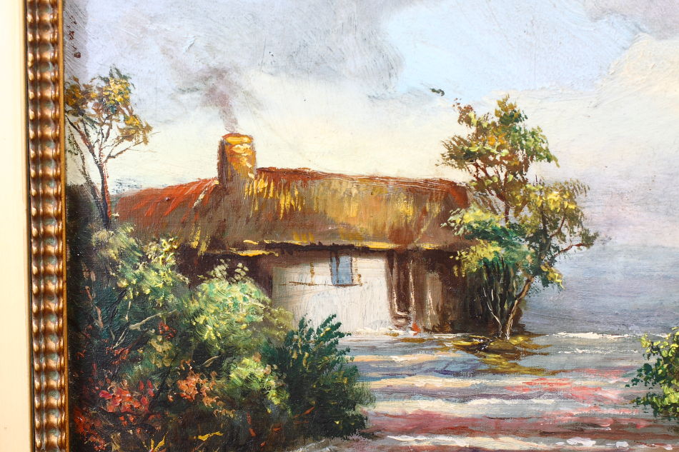 A small country cottage / Oil Painting