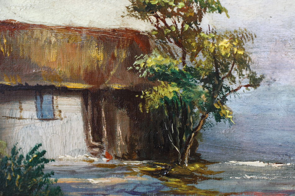 A small country cottage / Oil Painting