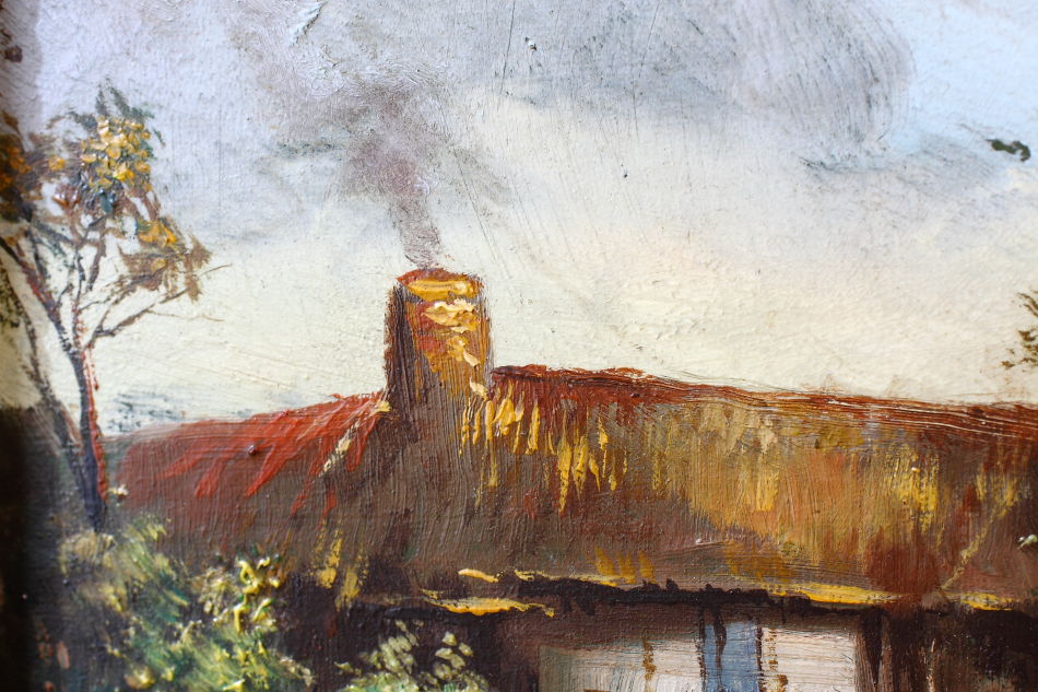 A small country cottage / Oil Painting