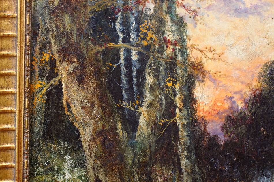 Evening in the Woodland /Oil Painting