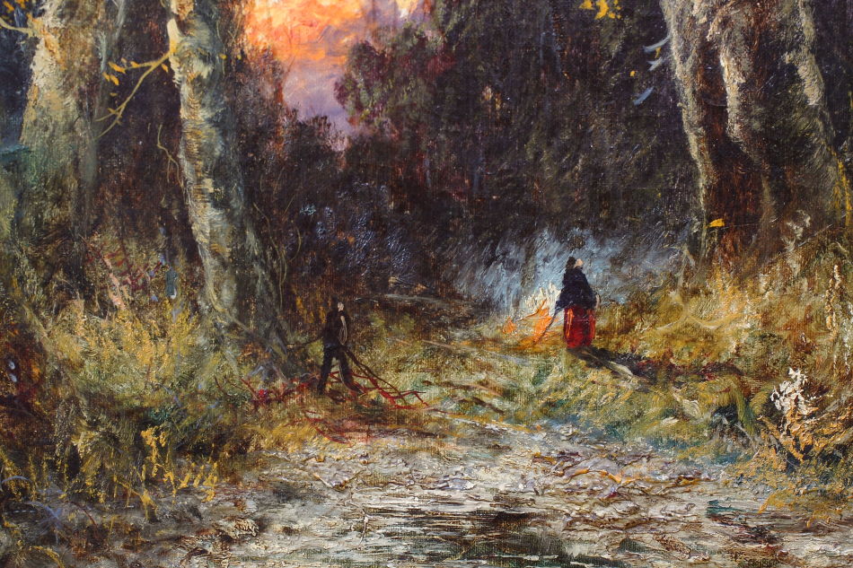 Evening in the Woodland /Oil Painting