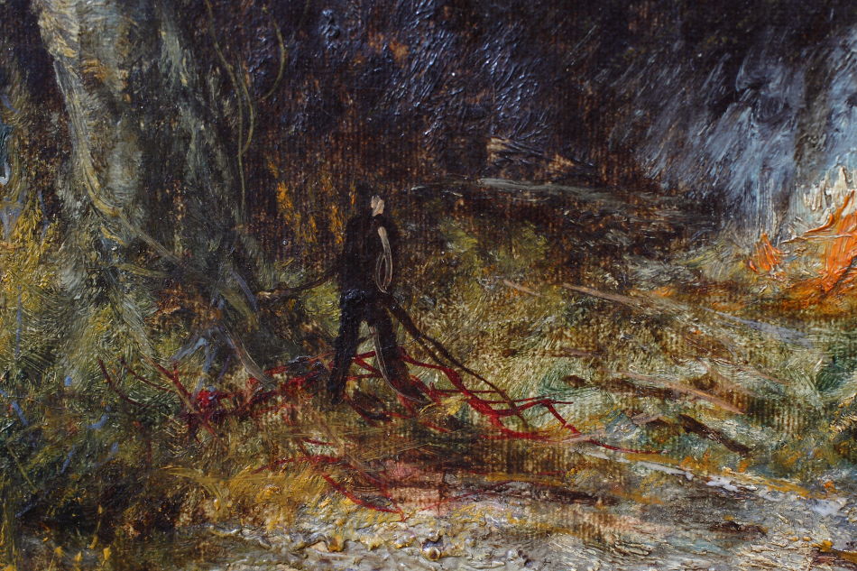 Evening in the Woodland /Oil Painting