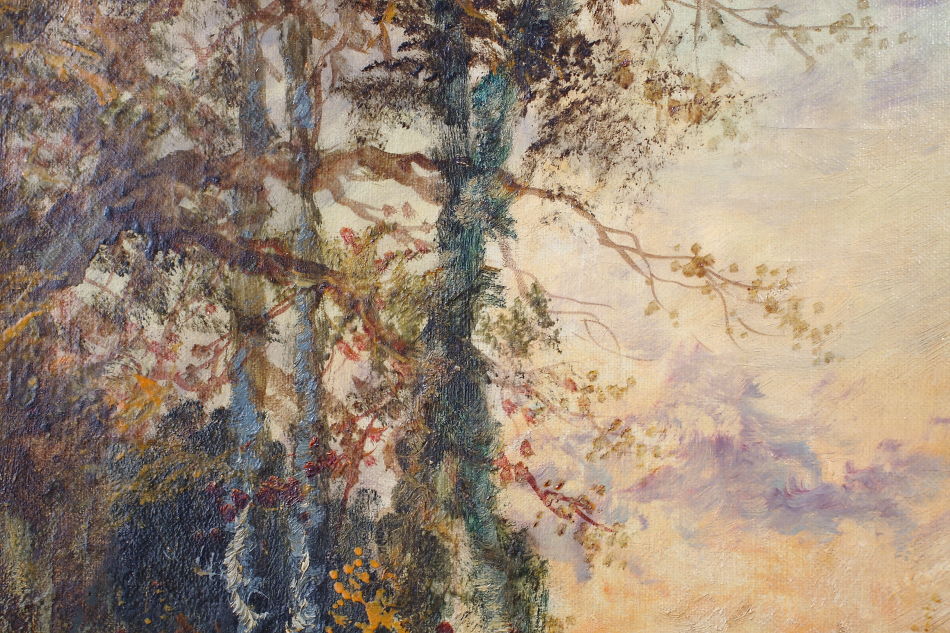 Evening in the Woodland /Oil Painting