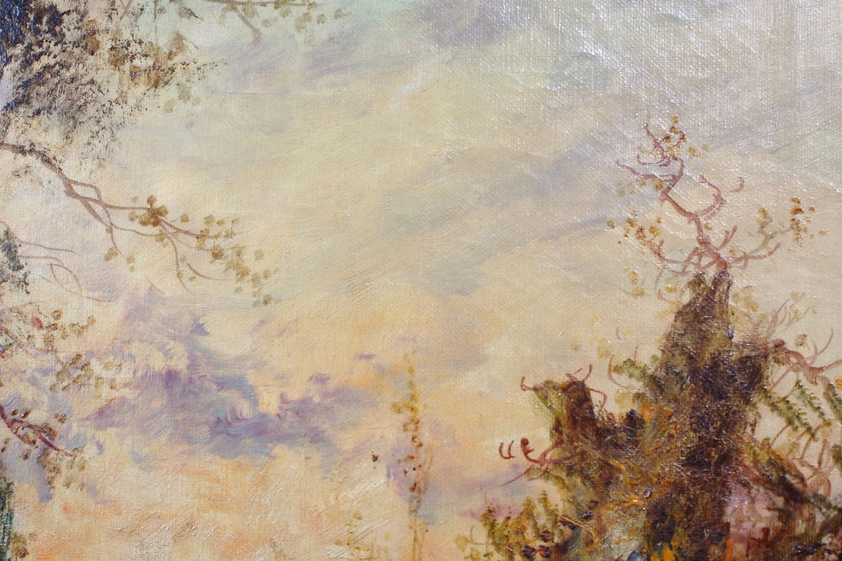 Evening in the Woodland /Oil Painting