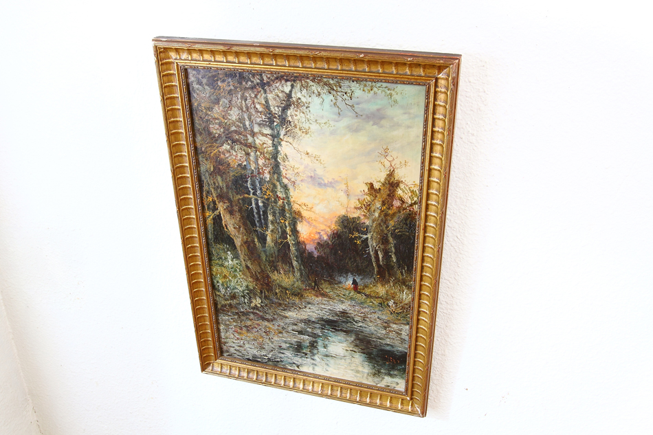 Evening in the Woodland /Oil Painting