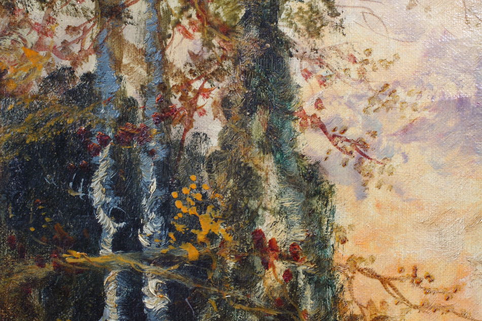 Evening in the Woodland /Oil Painting