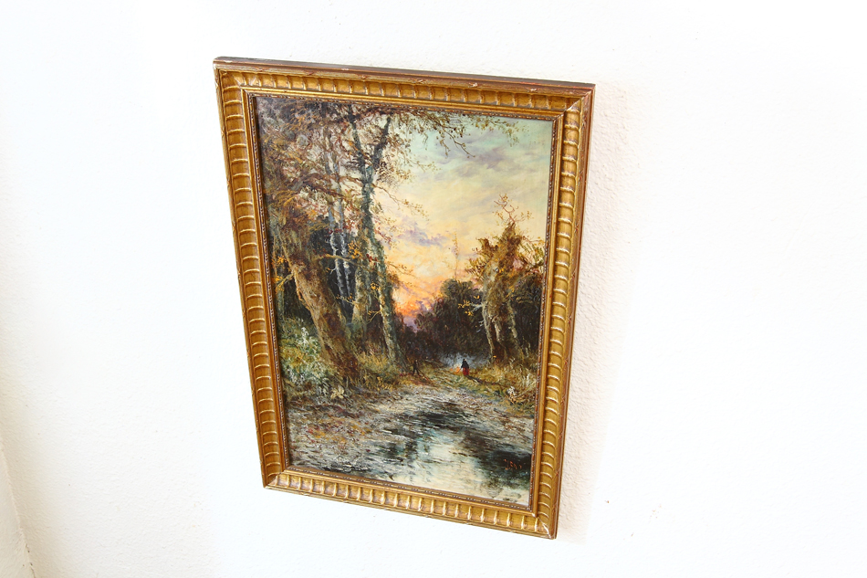 Evening in the Woodland /Oil Painting