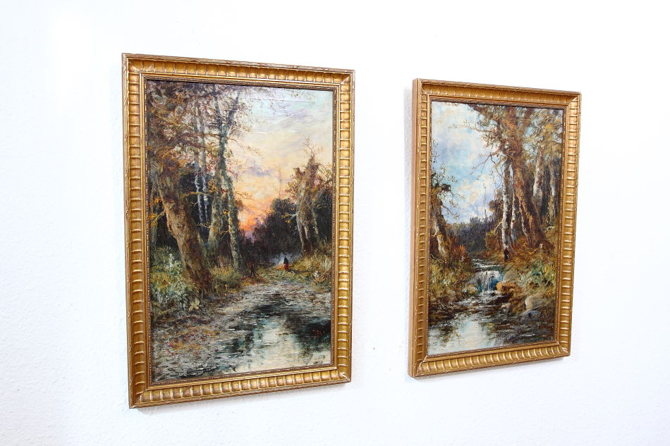 Evening in the Woodland /Oil Painting