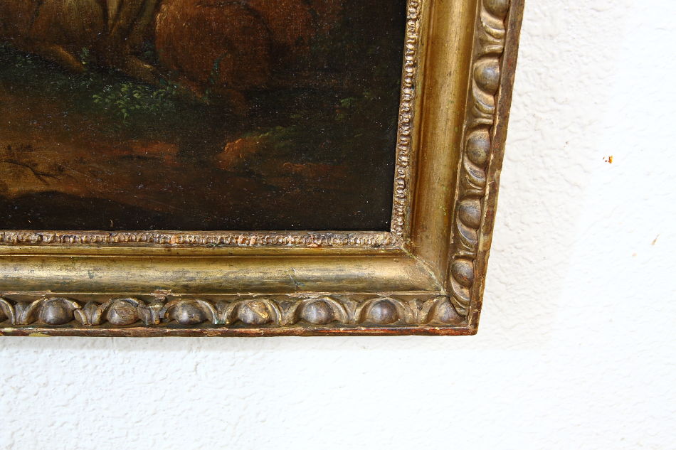 Continental landscape with animals / Oil Painting