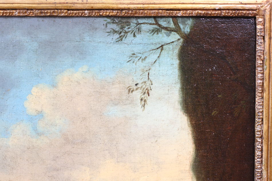 Continental landscape with animals / Oil Painting