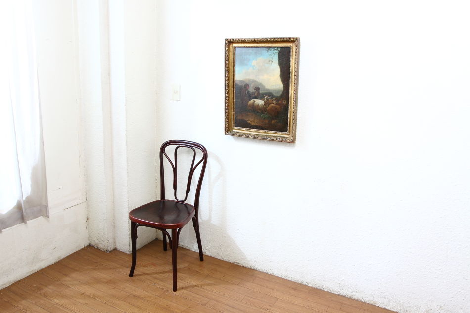 Continental landscape with animals / Oil Painting