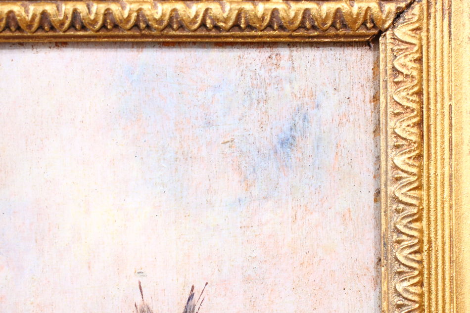 Figures before Windmill / Oil Painting
