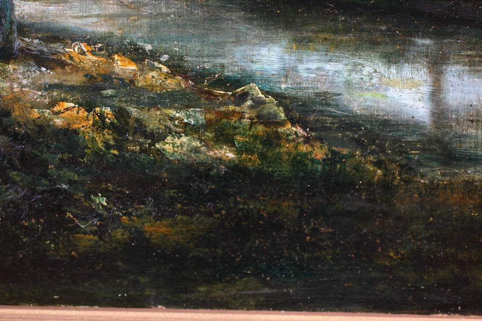 Woodland with a mother and child / Oil Painting