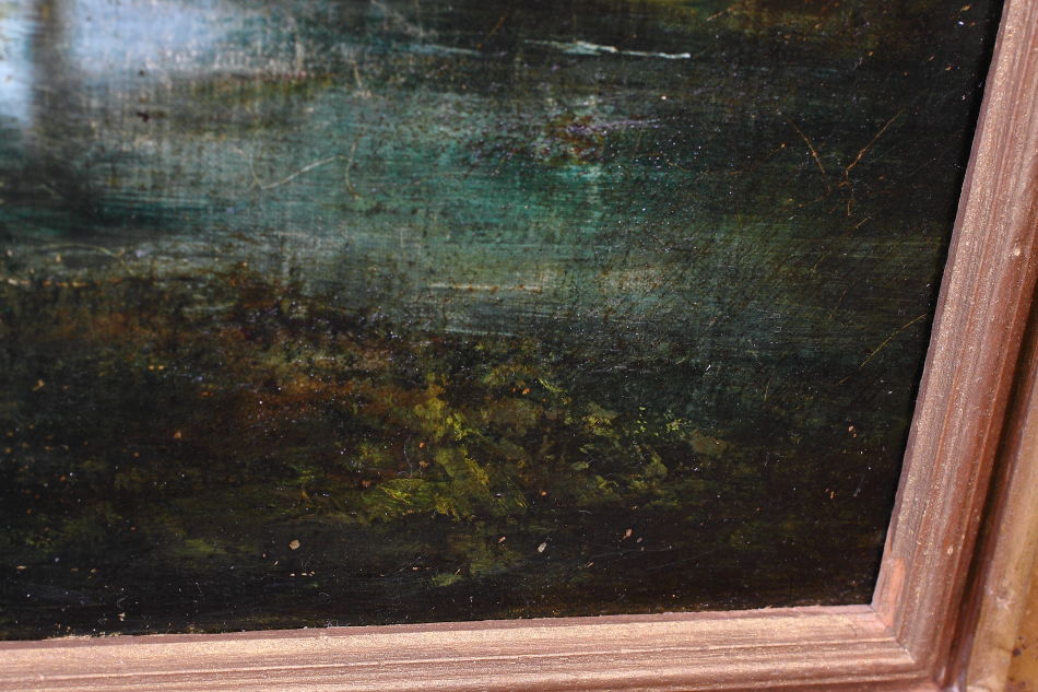 Woodland with a mother and child / Oil Painting