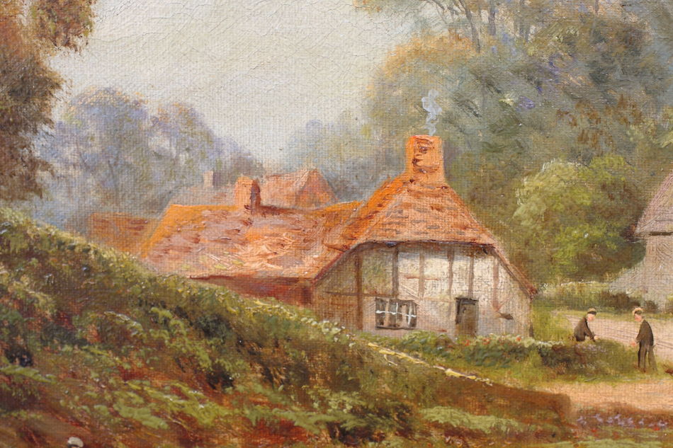 Fetch the Stick! / Oil Painting