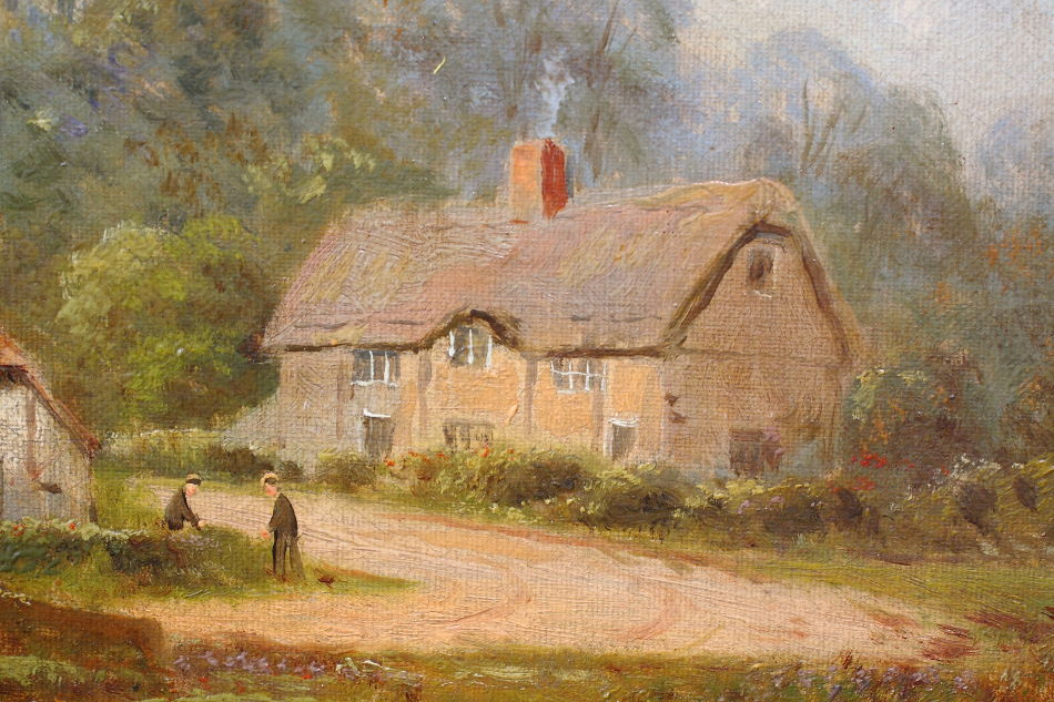 Fetch the Stick! / Oil Painting