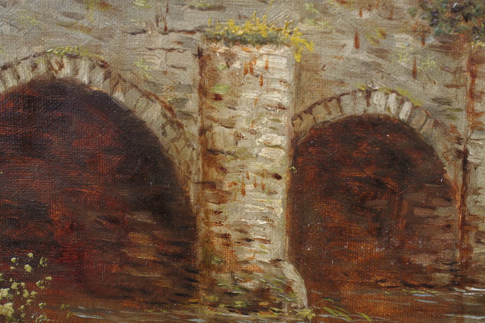 Fetch the Stick! / Oil Painting
