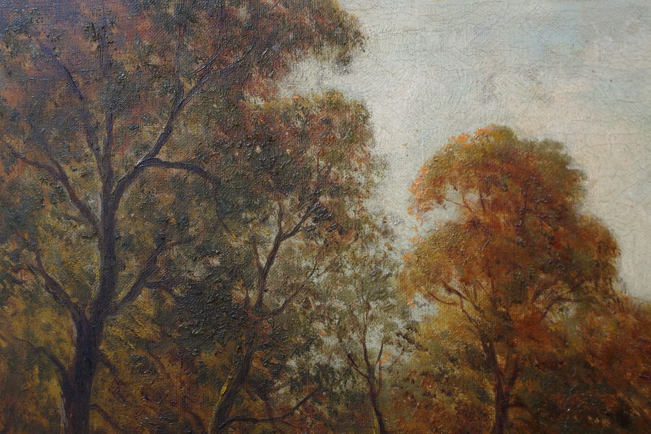 Fetch the Stick! / Oil Painting
