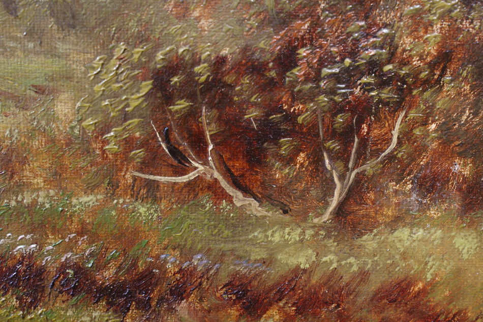 Fetch the Stick! / Oil Painting