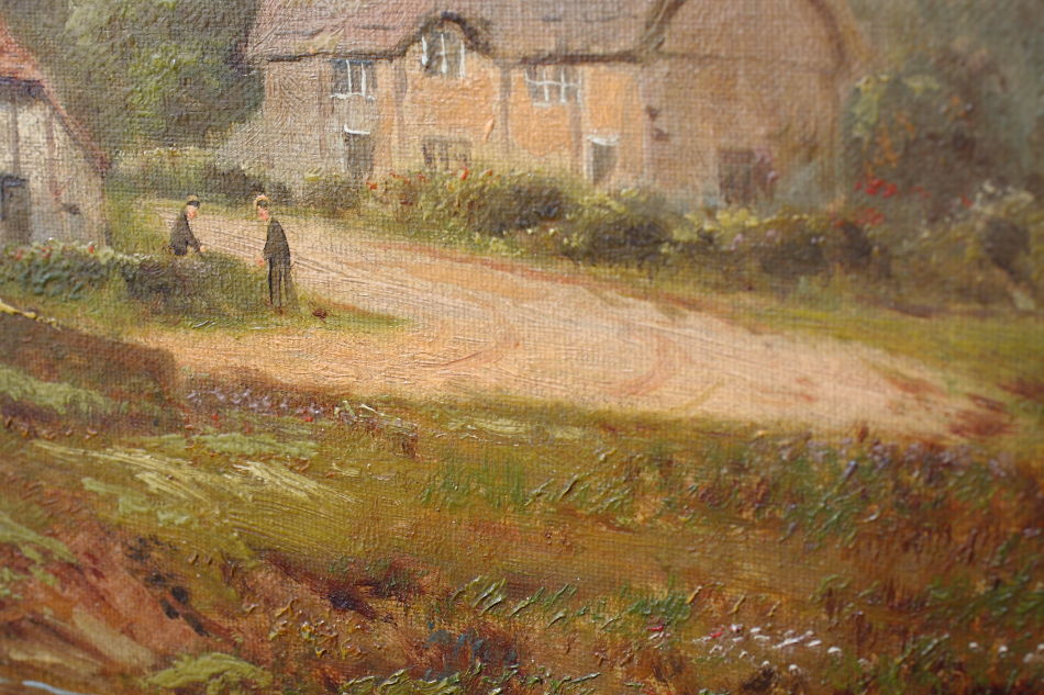 Fetch the Stick! / Oil Painting