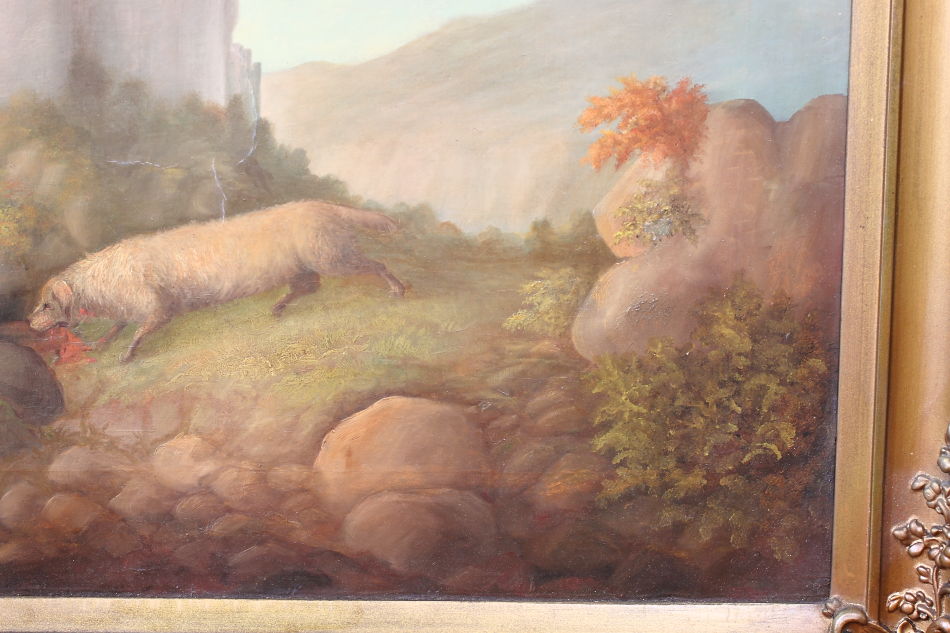 Ruins in the Scottish Highlands / Oil Painting