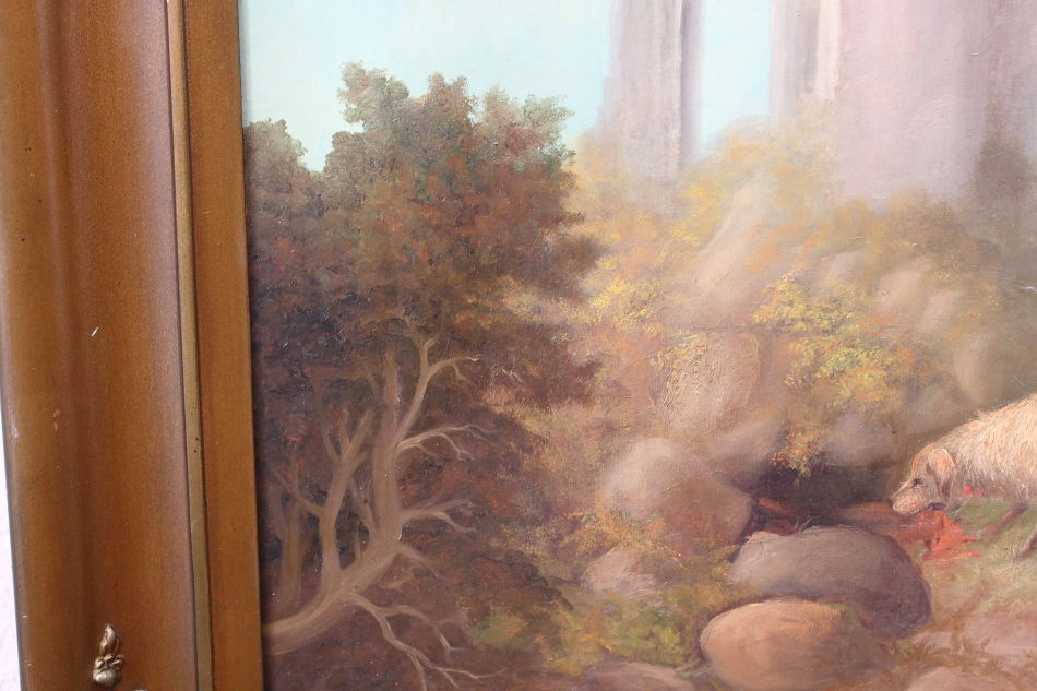 Ruins in the Scottish Highlands / Oil Painting