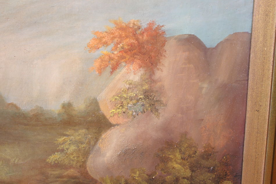 Ruins in the Scottish Highlands / Oil Painting