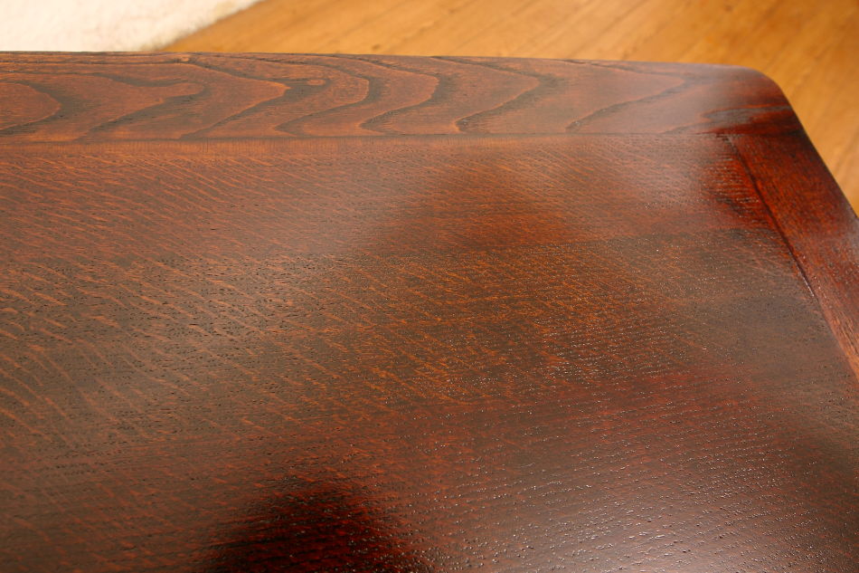 クオリティオーク バルボスレッグカフェテーブル