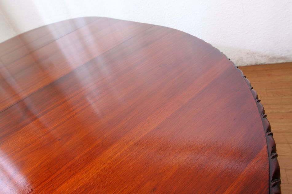 スーパークオリティマホガニー チッペンデールスタイル エクステンションテーブル