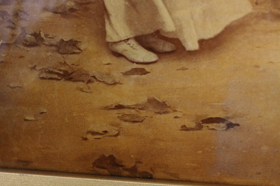Children Playing In A Garden/Crystolian painting
