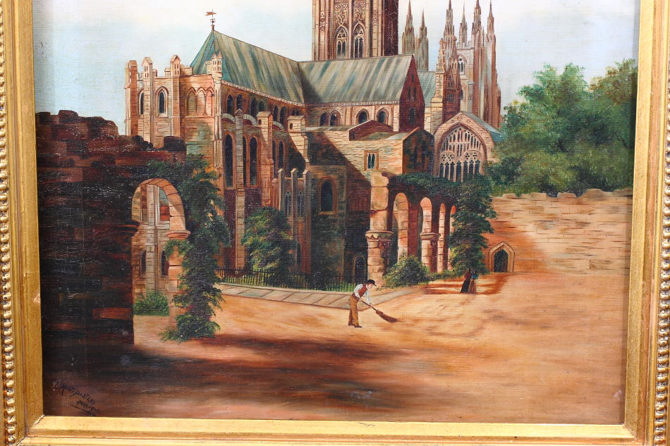 Canterbury Cathedral / Oil Painting