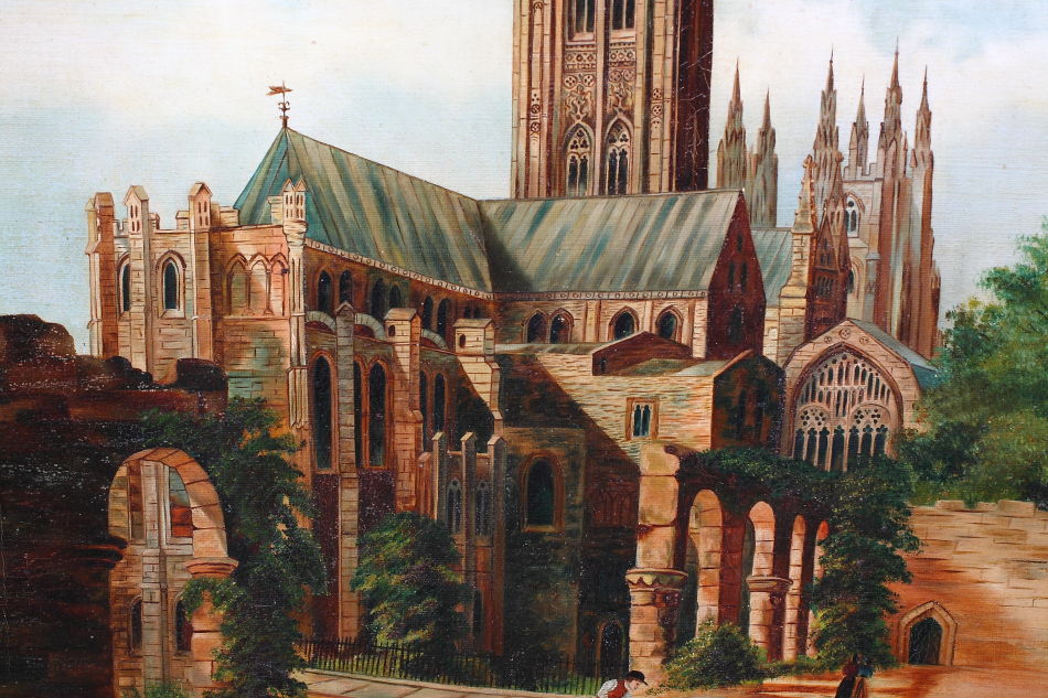 Canterbury Cathedral / Oil Painting