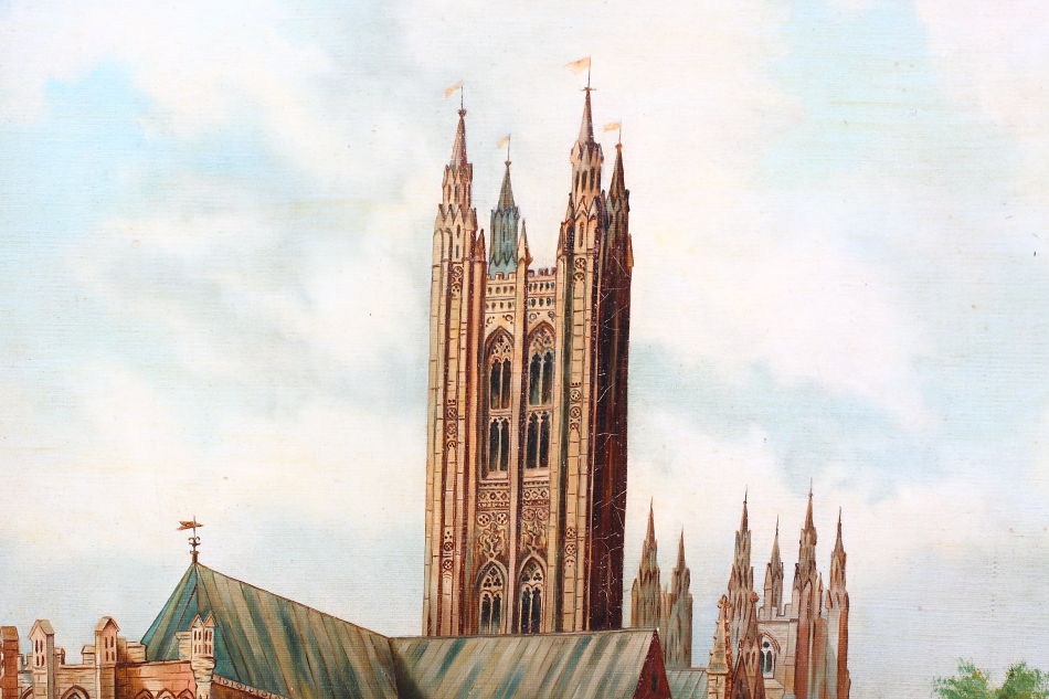 Canterbury Cathedral / Oil Painting