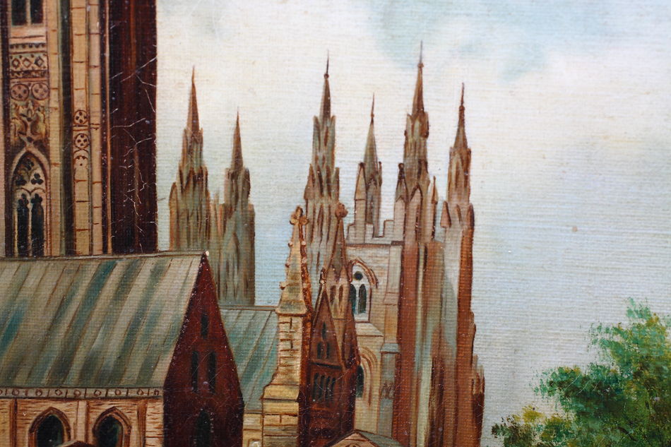 Canterbury Cathedral / Oil Painting