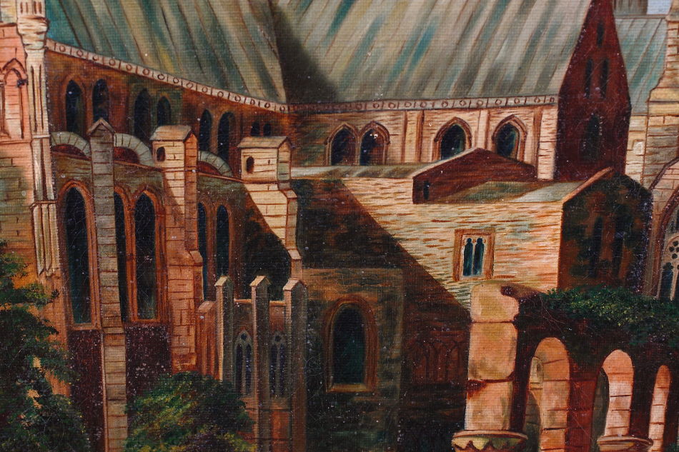Canterbury Cathedral / Oil Painting