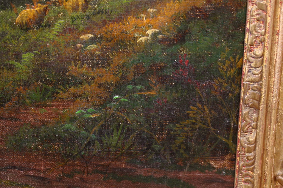 Horseman with Shepard/Oil Painting