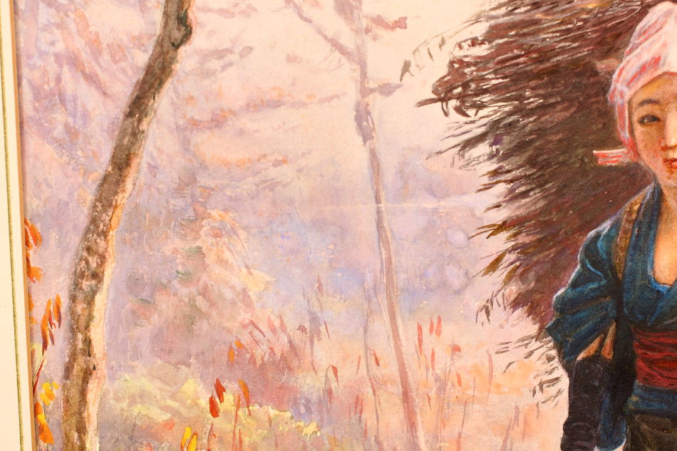 A Far-Eastern Harvest Girl / Water Colour 