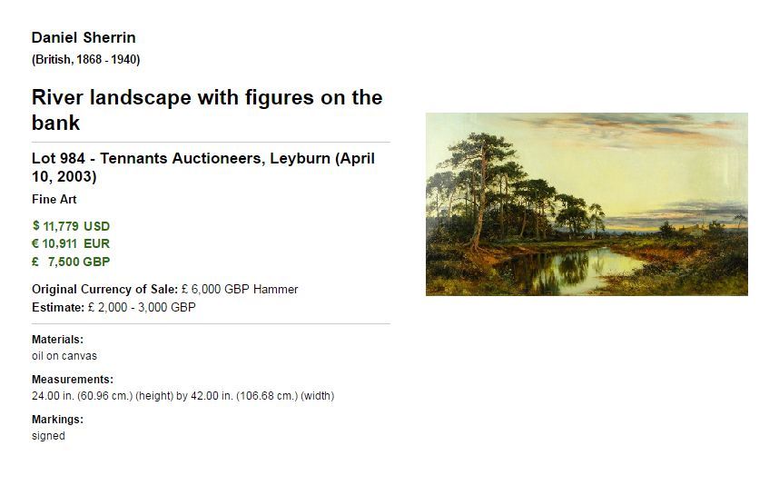 English Countryside in Autumn/Oil Painting