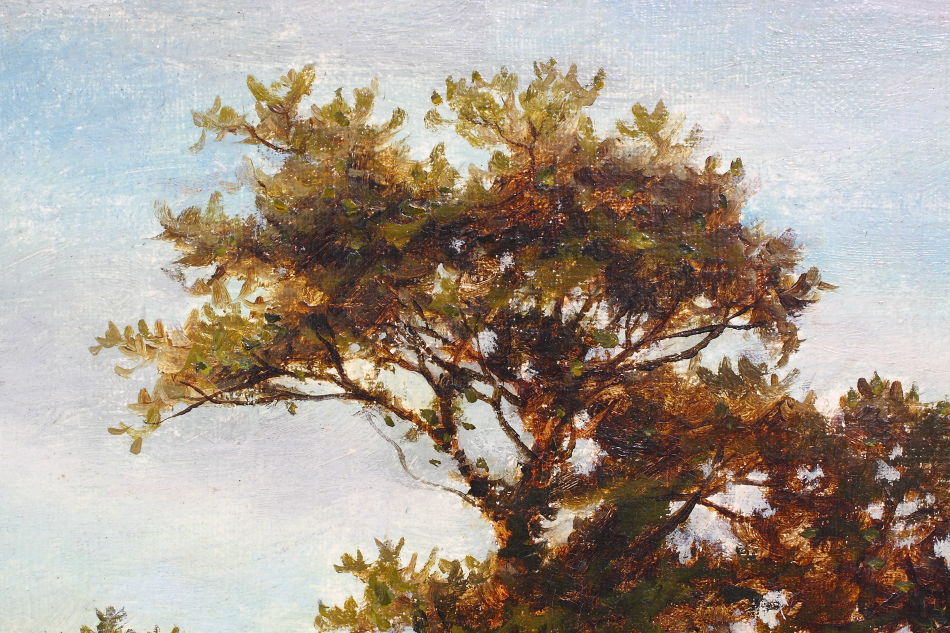 English Countryside in Autumn/Oil Painting