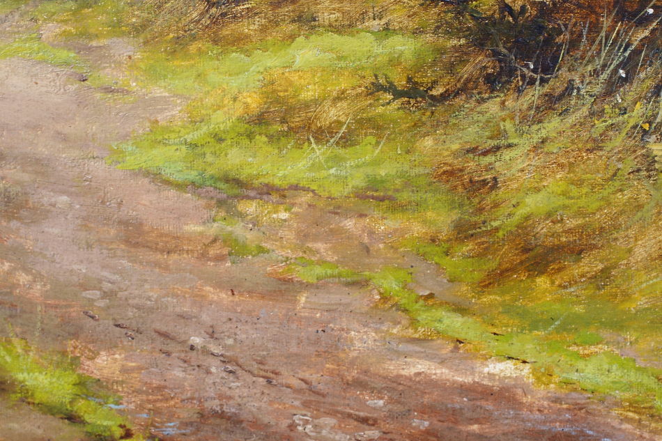English Countryside in Autumn/Oil Painting