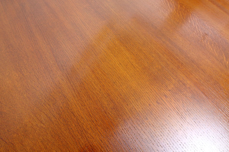 パイナップルスタイル カーブドオークドローリーフテーブル