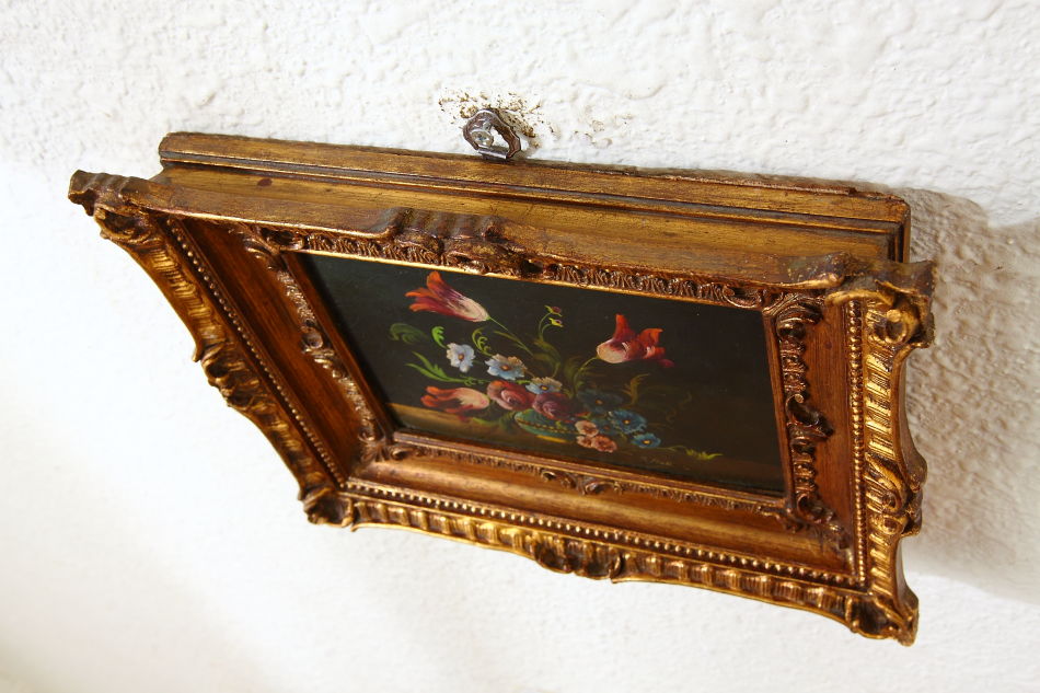 Flowers in a Vase / oil painting