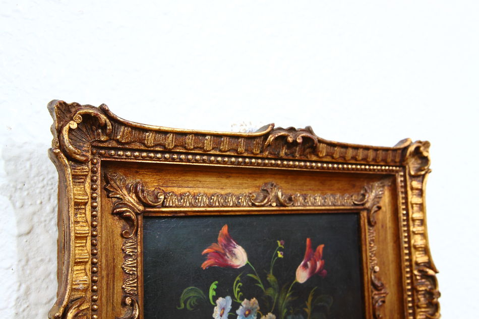 Flowers in a Vase / oil painting