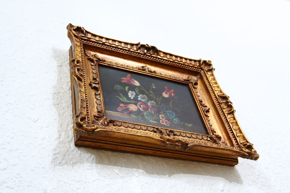 Flowers in a Vase / oil painting