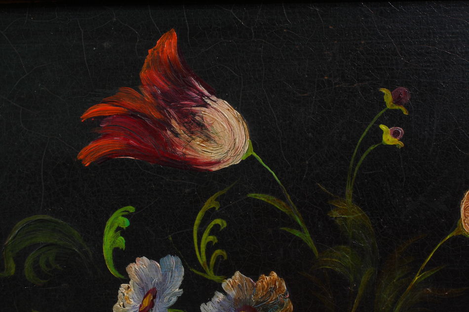 Flowers in a Vase / oil painting