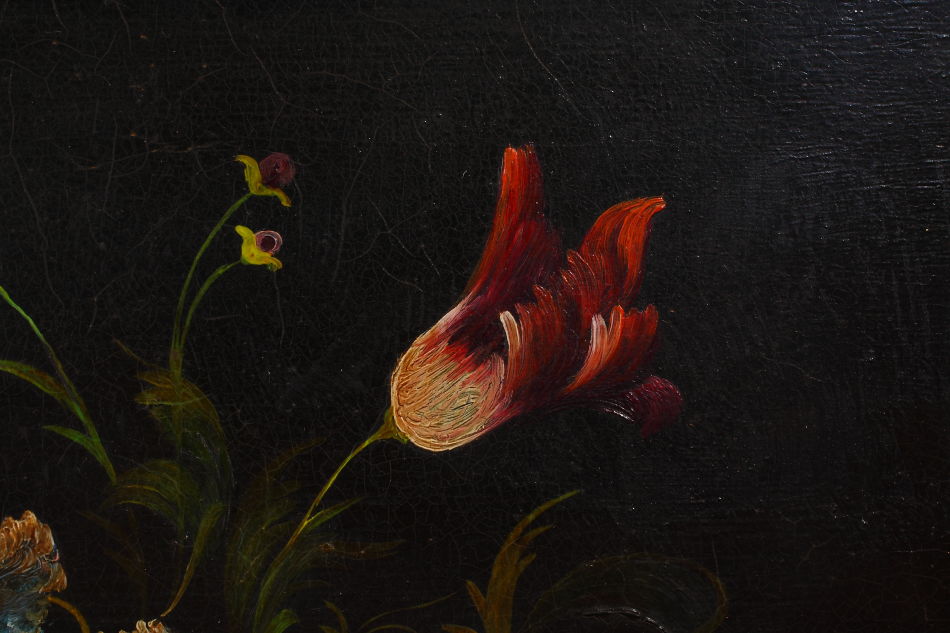 Flowers in a Vase / oil painting