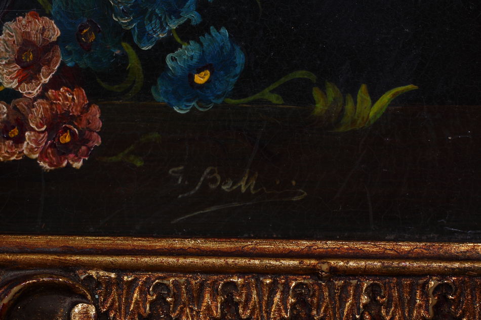 Flowers in a Vase / oil painting
