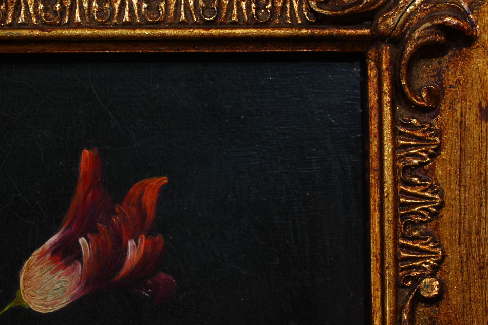 Flowers in a Vase / oil painting