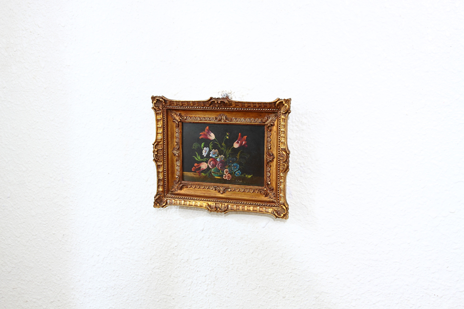 Flowers in a Vase / oil painting