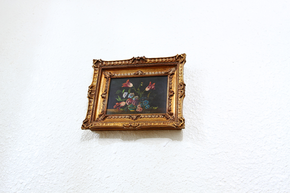 Flowers in a Vase / oil painting
